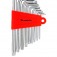 Jogo de chave hexalobular T10 a T50 com 9 pe�as	