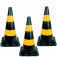 Kit 3 Cones para sinaliza��o 75 cm 2 faixas - RM-44
