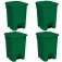 Cesto coletor de lixo 15L com pedal 4 pe�as - MVCP15