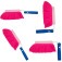 Kit 4 Espanadores eletrost�tico cabo angular 4 posi��es