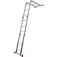 Escada multifuncional de alum�nio 3 x 4 com 12 degraus 8 em 1 - 428132