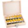 Jogo de fresas para madeira haste 6 mm com 12 pe�as 