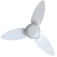 Ventilador de teto 3 p�s Inverter dupla face branco/cinza com controle remoto - Elluz  110V/220V