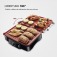 Sanduicheira Grill antiaderente 1.800 watts Press Grill Red Ceramic - PG-02  110V
