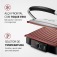 Sanduicheira Grill antiaderente 1.800 watts Press Grill Red Ceramic - PG-02  110V