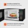 Micro-ondas 21 litros 1200W 10 n�veis de pot�ncia - MO-01-21-B  220V