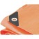 Lona refor�ada de polietileno laranja 7 m x 4 m