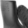 Bota de PVC preta cano m�dio com forro