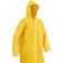 Capa de chuva em PVC laminado sem forro amarela G