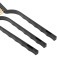 Jogo escova de lat�o manual com cabo pl�stico 3 pe�as