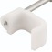 Grampo pl�stico chato para fios de 8 mm cartela com 20 p�s