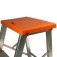 Escada banqueta de alum�nio 1 degrau + patamar - BAQ002
