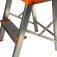 Escada banqueta de alum�nio 1 degrau + patamar - BAQ002