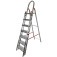 Escada de alum�nio com 7 degraus duplos residencial - EMD007