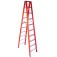 Escada tesoura dupla em fibra de vidro 10 degraus 3 m - ESC10300