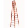Escada tesoura dupla em fibra de vidro 12 degraus 3,60 m - ESC12360