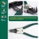 Alicate para an�is externo bico curvo 9