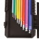Jogo de chave allen abaulada longa 1,5 a 10 mm 9 pe�as colorida com estojo  - 08027