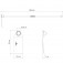Enxad�o estreito 2.5 em a�o com cabo de madeira 130 cm olho 38 mm - 77272754