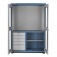Arm�rio com 1 prateleira 5 gavetas e portas de acr�lico - AM-12