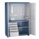 Arm�rio com 1 prateleira 5 gavetas e porta de a�o - AM-13