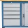 Bancada fixa com painel retr�til 1 porta - 2004
