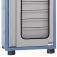 Arm�rio com 5 gavetas chapa perfurada e porta em vidro - AM-41