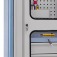 Arm�rio com 5 gavetas chapa perfurada e porta em vidro - AM-41