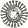 Escova circular ondulada latonada 152,4 x 19 mm