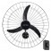 Ventilador de parede 60 cm oscilante preto - New  220V
