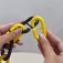 Corrente pl�stica de 9 mm pacote com 2 metros amarela e preta