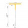 Chave canh�o 8 mm cabo tipo T - BOM-1262	