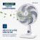 Kit 2 Ventiladores de mesa 30 cm 6 p�s 3 velocidades Super Power- VSP-30-W  110V