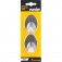 Gancho adesivo oval em inox com 2 pe�as