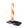 Barreira pl�stica vertical para sinaliza��o 1,30 m base de borracha - LAMELA