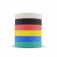 Fita crepe adesiva colorida 18 mm x 30 metros com 6 pe�as - 10401704