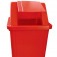 Cesto coletor de lixo 60L tampa basculante Sem adesivo - CV61VM