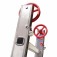 Escada de alum�nio extens�vel 2,96 x 4,86 m 2 x 10 degraus - ESC0619