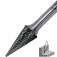Lima rotativa endurecida c�nica reta 10 x 20 mm haste 6 mm - 23.257