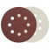 Disco de lixa com pluma 125 mm 8 furos gr�o 220 com 10 pe�as - 08.044