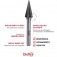 Lima rotativa endurecida c�nica reta 8 x 20 mm haste 6 mm - 23.202