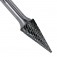 Lima rotativa c�nica reta corte S 12 x 25 mm haste 6 mm - 23.284