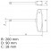 Chave hexalobular T20 x 100 mm cabo T a�o cromo van�dio