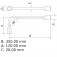 Chave biela 10 mm a�o cromo van�dio com cartela - 44720110
