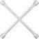 Chave de roda tipo cruz 17 x 19 x 21 x 23 mm - 36.97.170.230