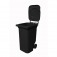 Carrinho coletor de lixo 240 litros sem pedal - 13632