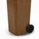 Cesto de lixo gari 120L com rodas sem pedal