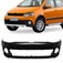 Para-choque Crossfox/Spacecross 2011 a 2014 dianteiro preto liso com e sem furo para farol - 6496
