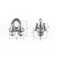 Clips para cabo de a�o 1/4