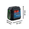 N�vel a laser verde 2 linhas 20 metros com trip� - GLL2XG LI